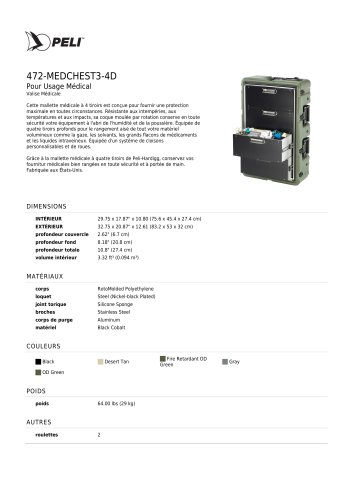 472-MEDCHEST3-4D Pour Usage Médical