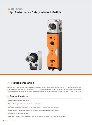 security interlock device SLR11 series