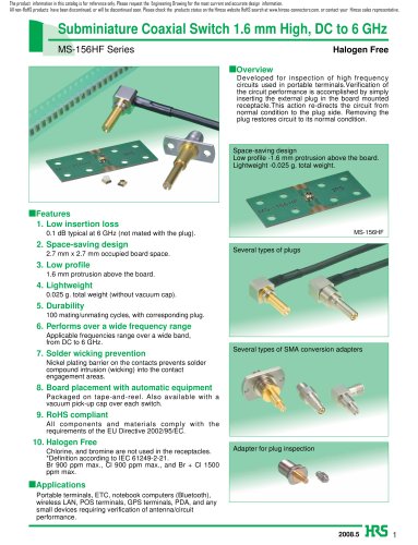 Subminiature Coaxial Switch