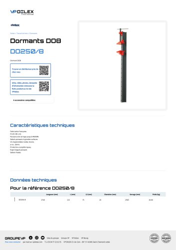 DORMANTS DO250/8