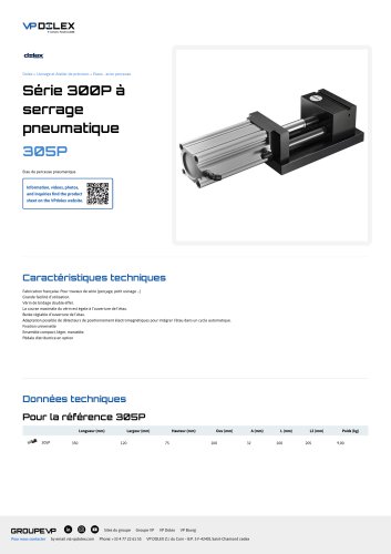 ETAU A SERRAGE PNEUMATIQUE 305P