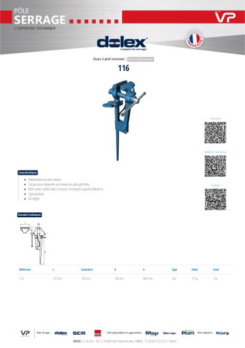 FICHE TECHNIQUE 116