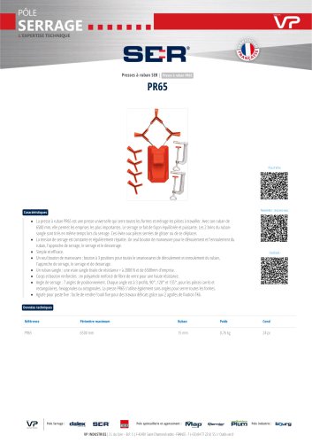 FICHE TECHNIQUE PR65