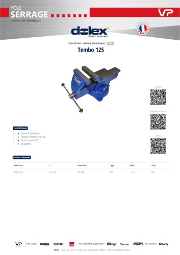 FICHE TECHNIQUE TEMBO125