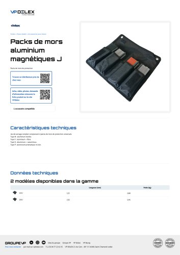 Packs de mors aluminium magnétiques 