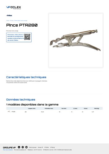 Pince PTR280