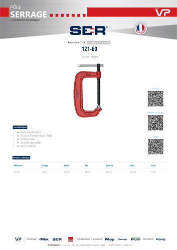 Presses en C SER 121-60