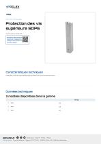 Protection des vis supérieure SDPS-1