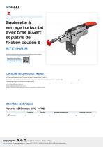 Sauterelle à serrage horizontal avec platine de fixation coudée STC-IHA-1