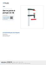 Serre-joints à pompe CE 10