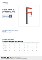 Serre-joints à pompe CELA 10-1