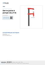 Serre-joints à pompe CELA 15