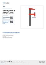Serre-joints à pompe LA15