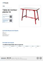 Table de monteur pliante 114-1
