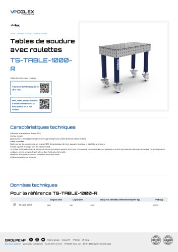 TS-TABLE-1000- R