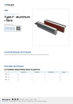 Type F : aluminium + fibre
