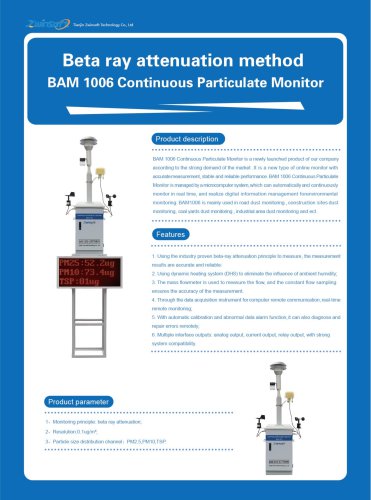 Beta ray attenuation method BAM1006