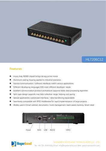 HL7206C12 12-Port Reader_datasheet