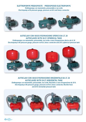 PREDISPOSED ELECTROPUMPS