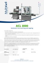 ACL 3000 - Automatic counting and capping line