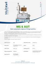 MS 6 AUT - Semi-automatic pneumatically-operated capsule filling machine