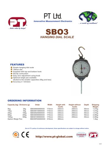 SB03 Spring Balance Brochure