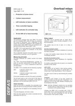 Overload relays – type RMP-111D