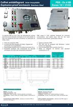 Coffret Antidéflagrant IIB - ATEX et IECEx - Gamme PBX - 3