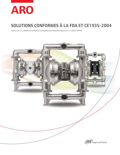 ARO CATALOGUE POMPES A MEMBRANES FDA ET CE 1935-2004