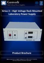 Sirius 3 – High Voltage Rack Mounted Laboratory Power Supply