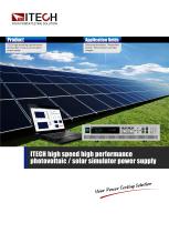 Photovoltaic / solar simulator power supply