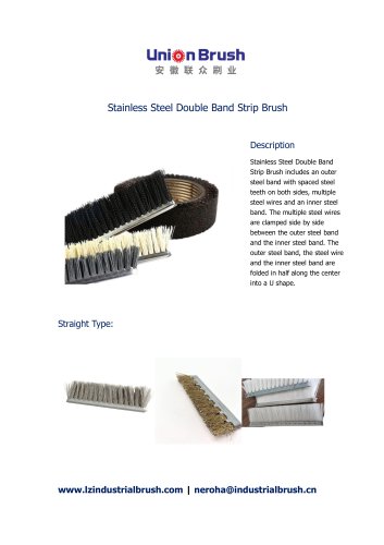 Stainless Steel Double Band Strip Brush