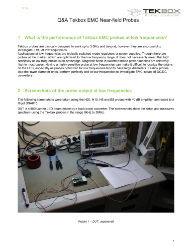 Q&A Tekbox EMC Near-field Probes