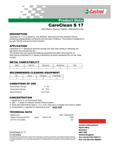 Careclean S 17