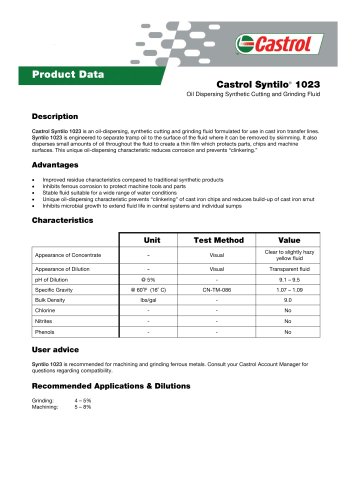 Castrol Syntilo® 1023