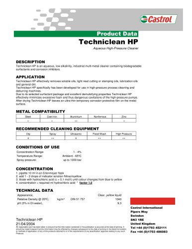 Techniclean HP