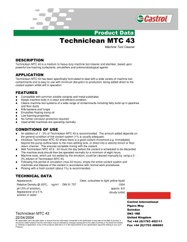 Techniclean MTC 43