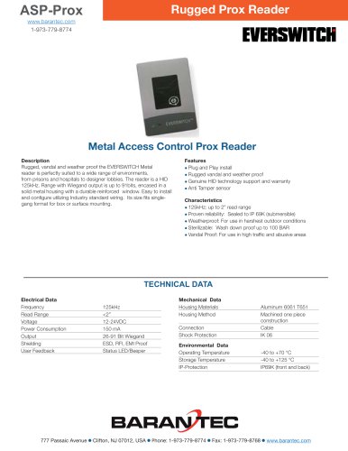 ASPR: Prox Reader Only 125Khz