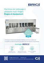 BRIO Ultrasonics. Machines de nettoyage a plusieurs étages-1