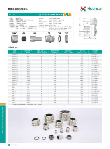 Metal cable gland Direct- Type Hx-NT