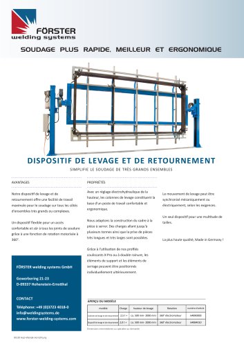 Dispositif de levage et de retournement