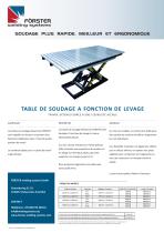 Table de soudage avec levage à ciseaux - 1