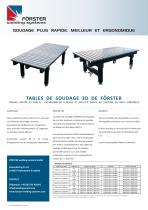 Tables de soudure standard - 1