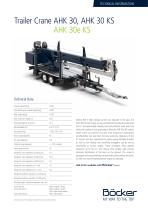 Trailer Crane AHK 30, AHK 30 KS AHK 30e KS