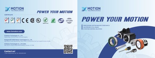 3X MOTION Product menu 2025