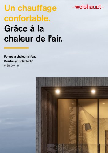 Pompes &agrave; chaleur air/eau Splitblock&reg;