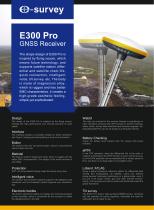 E300 Pro GNSS Receiver Datasheet