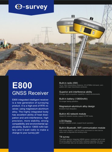 E800 GNSS Receiver Datasheet