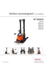 Gerbeur accompagnant 1.2- 2.0 tonnes BT staxio Série P SPE120 SPE140 SPE160 SPE200 - 1