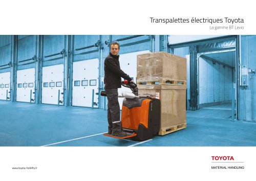 Transpalettes électriques Toyota La gamme BT Levio